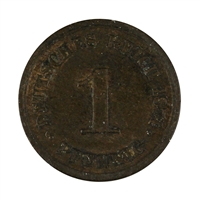 German Empire 1874D Pfennig Extra Fine (EF-40)