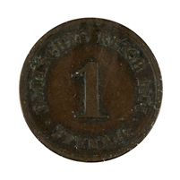 German Empire 1875B Pfennig Extra Fine (EF-40)