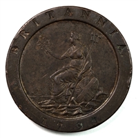 Great Britain 1797 2 Pence Extra Fine (EF-45) (L)