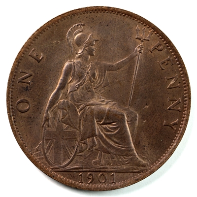 Great Britain 1901 Penny Brilliant Uncirculated (MS-63) $