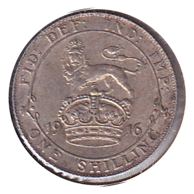 Great Britain 1916 Shilling Extra FIne (EF-40)