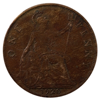 Great Britain 1920 Penny VF-EF (VF-30)