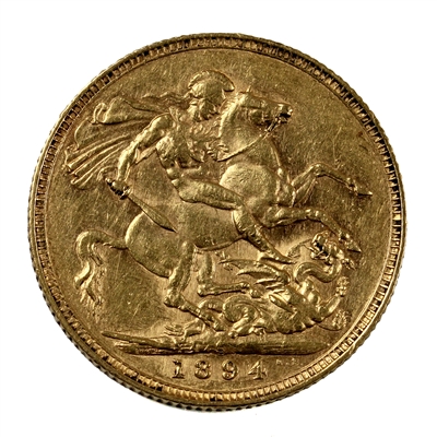 Australia 1894S Gold Sovereign Extra Fine (EF-40)