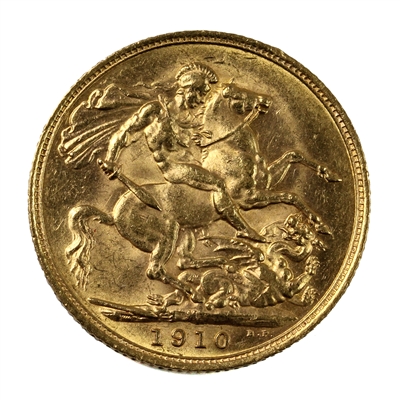 Australia 1910M Gold Sovereign AU-UNC (AU-55)