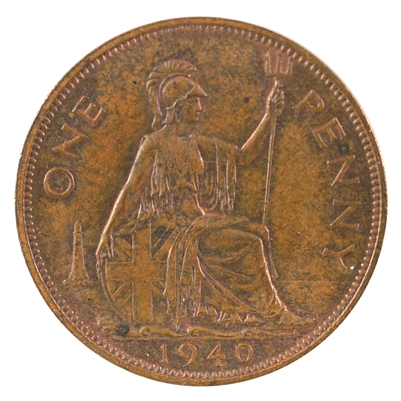 Great Britain 1940 Penny Extra Fine (EF-40)