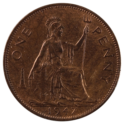 Great Britain 1947 Penny UNC+ (MS-62)