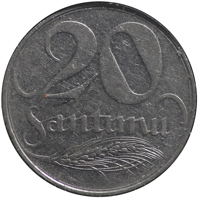 Latvia 1922 20 Santimu Extra Fine (EF-40)
