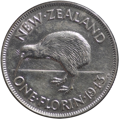 New Zealand 1943 Florin Extra Fine (EF-40)