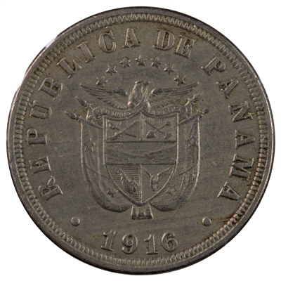 Panama 1916 2 1/2 Centesimos Extra Fine (EF-40)