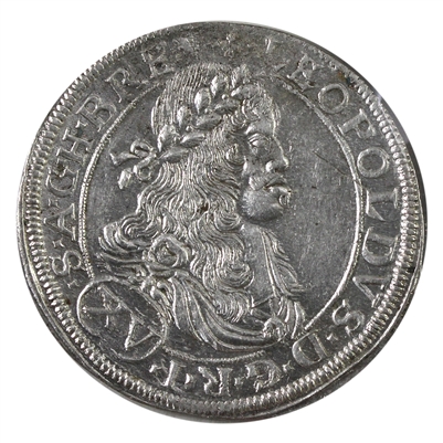 Austrian Empire 1664 Leopold I 15 Kreuzer UNC+ (MS-62) $