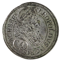Austrian Empire 1686 Leopold I 6 Kreuzer Brilliant Uncirculated (MS-63) $