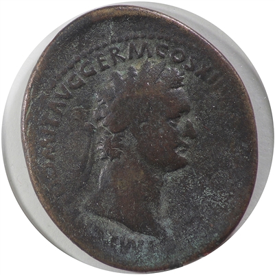 Ancient Rome 81-96AD Domitian Copper AS VG-F (VG-10) $