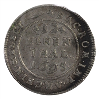 German States 1695EPH Saxony-Albertine 1/12 Thaler Extra Fine (EF-40) $