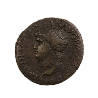 Ancient Rome 66AD Rev. Victory Lugdunum Mint Nero AE Dupondius VF-EF (VF-30) $