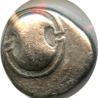 Ancient Greece 426-395BC Rev. Kantharos Boeotia Thebes AR Hemidrachm Extra Fine (EF-40) $