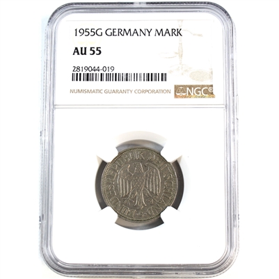 Germany 1955G Mark NGC Certified AU55