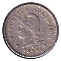 Argentina 1898 10 Centavos Extra Fine (EF-40)