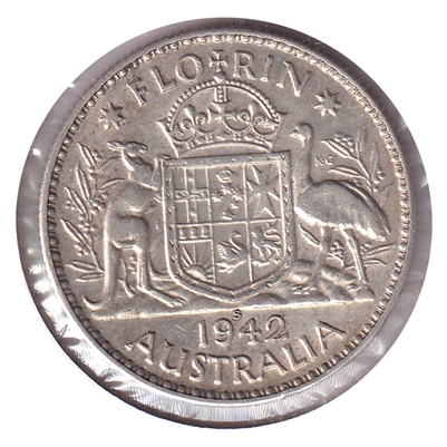 Australia 1942 Florin Extra Fine (EF-40)