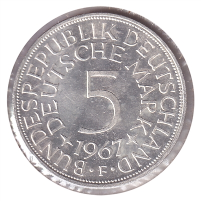 Germany 1967F 5 Marks Brilliant Uncirculated (MS-63)