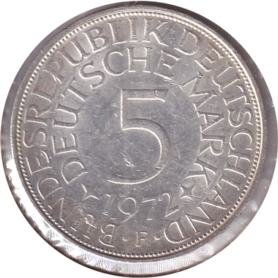 Germany 1972F 5 Marks Uncirculated (MS-60)