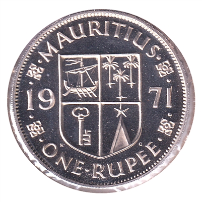 Mauritius 1971 Rupee Proof $