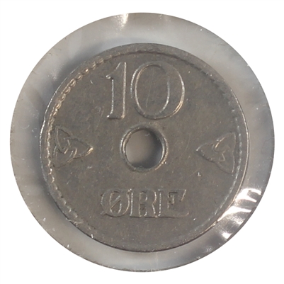 Norway 1926 10 Ore Almost Uncirculated (AU-50)