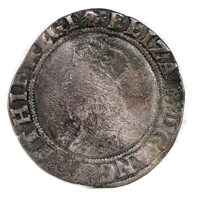 Great Britain 1582-1600 Elizabeth I Shilling Fine (F-12) $