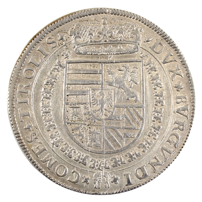 Austria 1577-1595 Tyrol Thaler Almost Uncirculated (AU-50) $