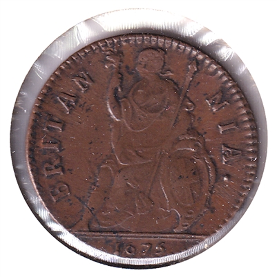 Great Britain 1675 Charles II Farthing Almost Uncirculated (AU-50) $