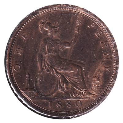 Great Britain 1880 Penny AU-UNC (AU-55) $