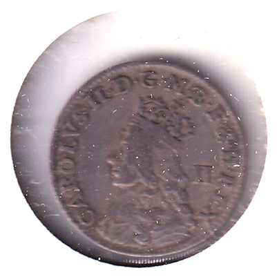 Great Britain 1660-2 Charles II 2 Pence VF-EF (VF-30) $
