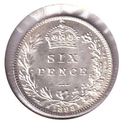 Great Britain 1898 6 Pence Choice Brilliant Uncirculated (MS-64) $