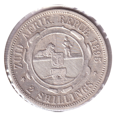 South Africa 1895 2 Shillings VF-EF (VF-30) $