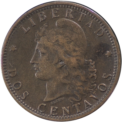 Argentina 1893 2 Centavos Extra Fine (EF-40)