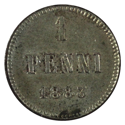 Finland 1883 Penni Uncirculated (MS-60)