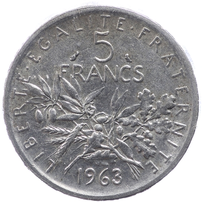 France 1963 5 Francs Uncirculated (MS-60)