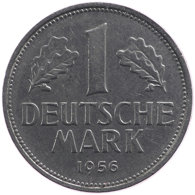 Germany 1956F Mark Almost Uncirculated (AU-50) $