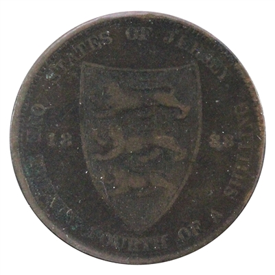 Jersey 1888 1/24 Shilling Extra Fine (EF-40)