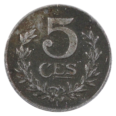 Luxembourg 1921 5 Centimes Extra Fine (EF-40)