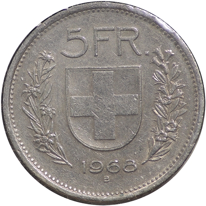 Switzerland 1968B 5 Francs Uncirculated (MS-60)