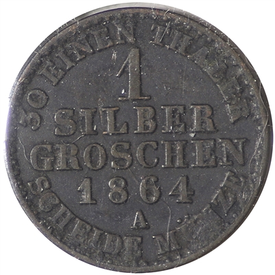 German States 1864A Prussia Groschen Extra Fine (EF-40)