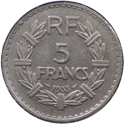 France 1935 5 Francs Uncirculated (MS-60)