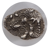 Ancient Greece 480-450BC Kyzikos Mysia Silver Hemiobol Extra Fine (EF-40) $