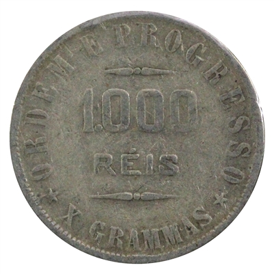 Brazil 1907 1000 Reis Very Fine (VF-20)