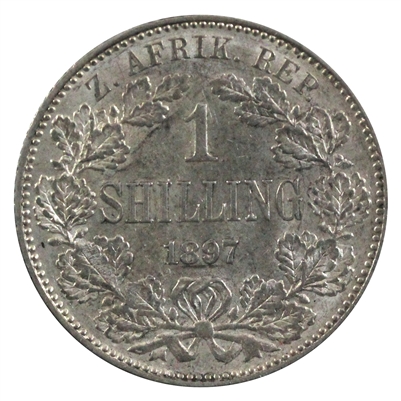South Africa 1897 Shilling AU-UNC (AU-55) $