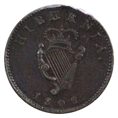 Ireland 1806 Farthing Extra Fine (EF-40)