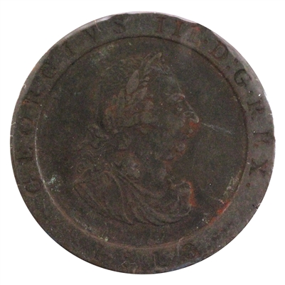 Isle of Man 1813 1/2 Penny Extra Fine (EF-40) $