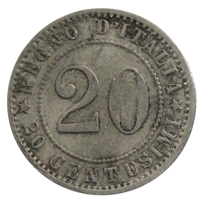 Italy 1895R 20 Centesimi Very Fine (VF-20)