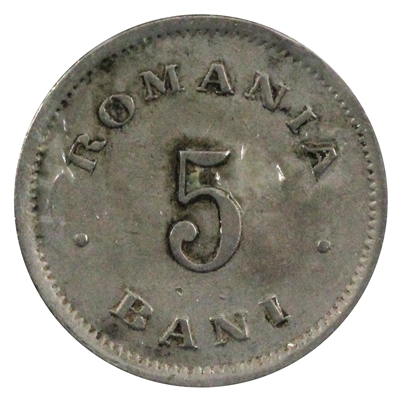 Romania 1900 5 Bani Almost Uncirculated (AU-50) $