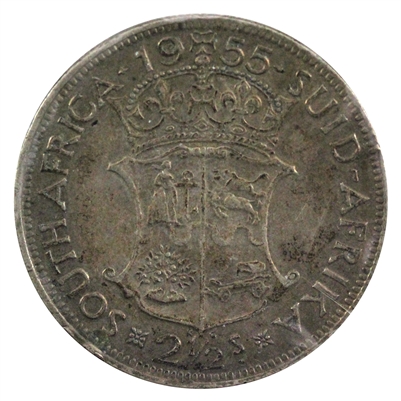 South Africa 1955 2 1/2 Shillings Extra Fine (EF-40)